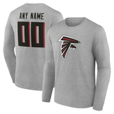 Team Authentic Personalized Name & Number Long Sleeve T-Shirt - Atlanta Falcons T-shirts