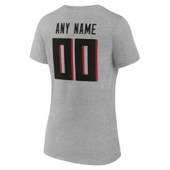 Women's Team Authentic Personalized Name & Number V-Neck T-Shirt - Atlanta Falcons T-shirts