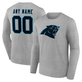 Team Authentic Personalized Name & Number Long Sleeve T-Shirt - Carolina Panthers T-shirts
