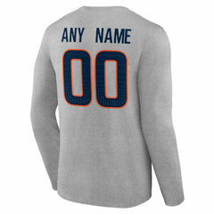 Team Authentic Personalized Name & Number Long Sleeve T-Shirt - Denver Broncos T-shirts