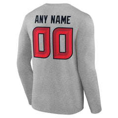 Team Authentic Personalized Name & Number Long Sleeve T-Shirt - Houston Texans T-shirts