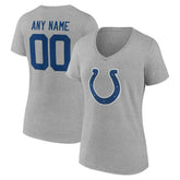 Women's Team Authentic Personalized Name & Number V-Neck T-Shirt - Indianapolis Colts T-shirts