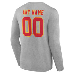 Team Authentic Personalized Name & Number Long Sleeve T-Shirt - Kansas City Chiefs T-shirts