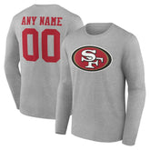 Team Authentic Personalized Name & Number Long Sleeve T-Shirt - San Francisco 49ers T-shirts