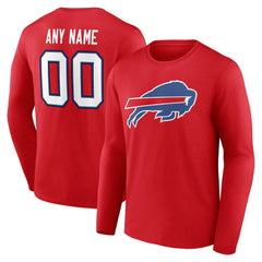 Team Authentic Personalized Name & Number Long Sleeve T-Shirt - Buffalo Bills T-shirts