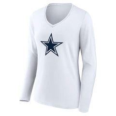 Women's Team Authentic Personalized Name & Number Long Sleeve V-Neck T-Shirt - Dallas Cowboys T-shirts
