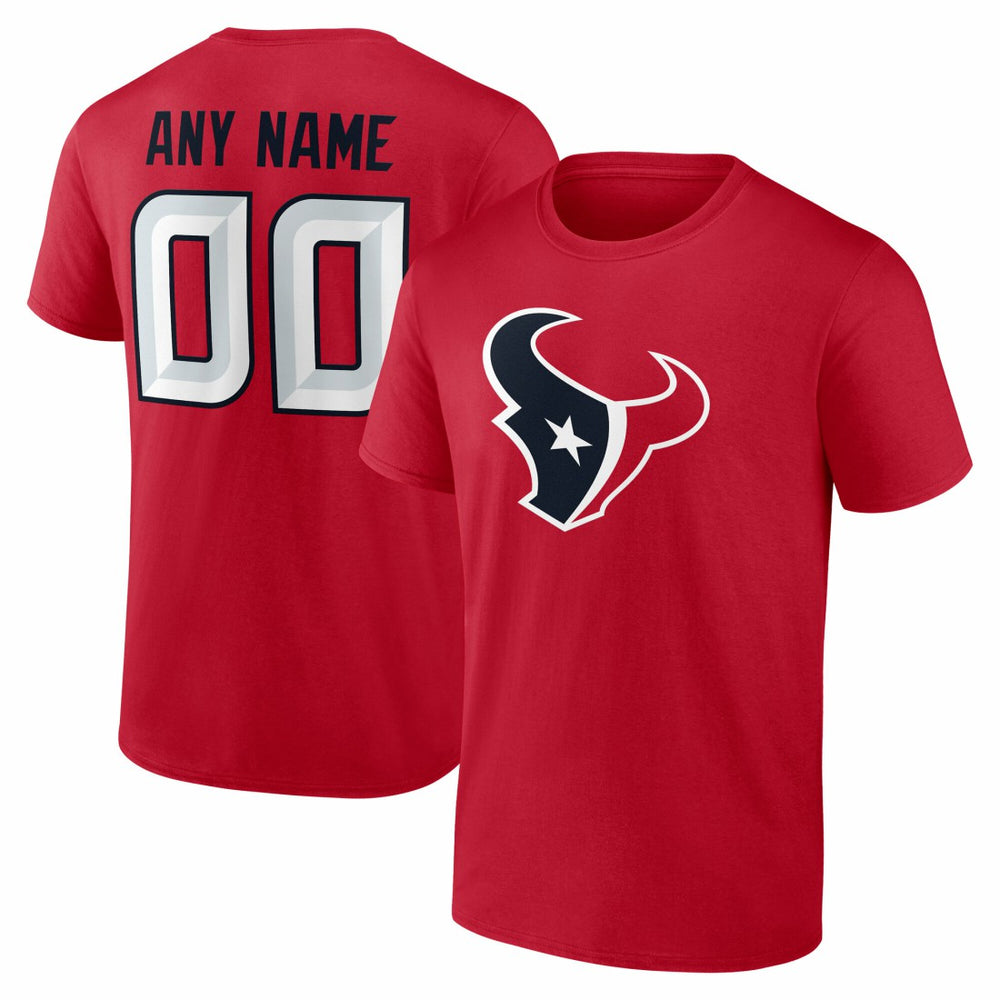 Team Authentic Personalized Name & Number T-Shirt - Houston Texans T-shirts