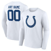 Team Authentic Personalized Name & Number Long Sleeve T-Shirt - Indianapolis Colts T-shirts