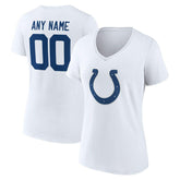 Women's Team Authentic Personalized Name & Number V-Neck T-Shirt - Indianapolis Colts T-shirts