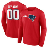 Team Authentic Personalized Name & Number Long Sleeve T-Shirt - New England Patriots T-shirts