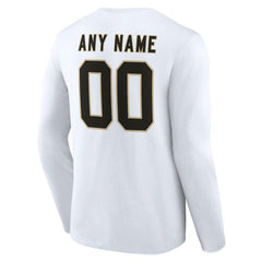 Team Authentic Personalized Name & Number Long Sleeve T-Shirt - New Orleans Saints T-shirts
