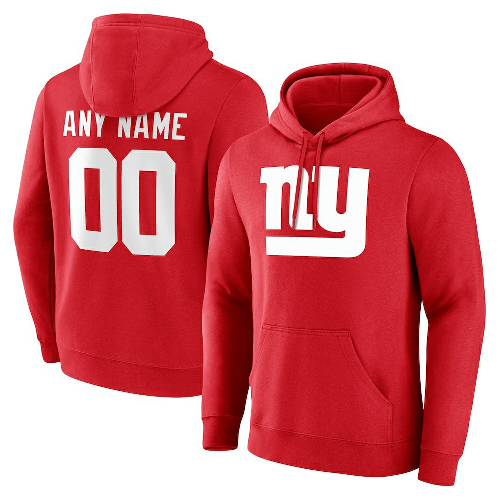 Team Authentic Personalized Name & Number Hoodie - New York Giants Hoodies