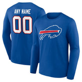 Team Authentic Personalized Name & Number Long Sleeve T-Shirt - Buffalo Bills T-shirts