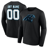 Team Authentic Personalized Name & Number Long Sleeve T-Shirt - Carolina Panthers T-shirts