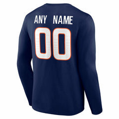 Team Authentic Personalized Name & Number Long Sleeve T-Shirt - Denver Broncos T-shirts