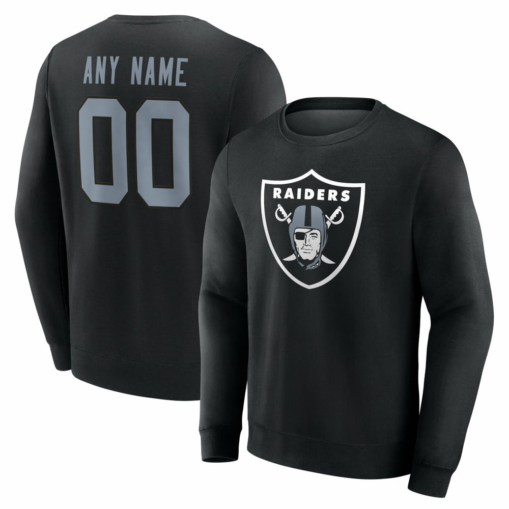 Team Authentic Personalized Name & Number Sweatshirt - Las Vegas Raiders Sweatshirts