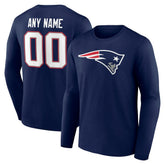 Team Authentic Personalized Name & Number Long Sleeve T-Shirt - New England Patriots T-shirts
