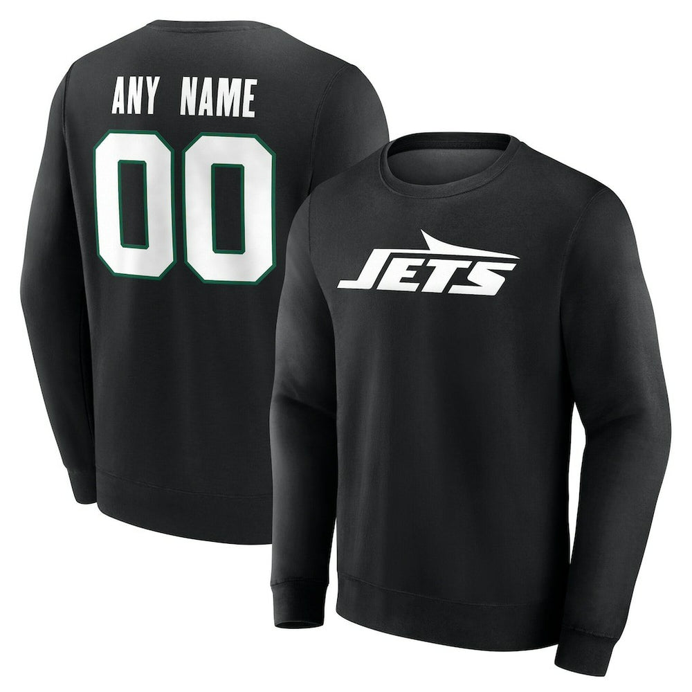 Team Authentic Personalized Name & Number Sweatshirt - New York Jets Sweatshirts