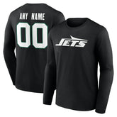 Team Authentic Personalized Name & Number Long Sleeve T-Shirt - New York Jets T-shirts