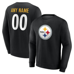 Team Authentic Personalized Name & Number Sweatshirt - Pittsburgh Steelers Sweatshirts