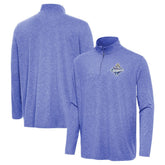 Heather Royal Los Angeles Dodgers Antigua 2025 World Series Champions Hunk Quarter-Zip Top
