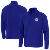 Royal Los Angeles Dodgers Antigua Back-to-Back World Series Champions Insider Quarter-Zip Pullover
