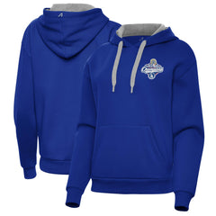 Royal Los Angeles Dodgers Antigua Women's 2025 World Series Champions Victory Hoodie