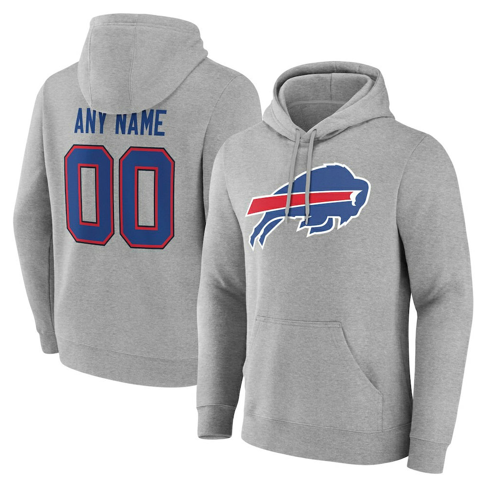 Big & Tall Team Authentic Custom Hoodie - Buffalo Bills Hoodies