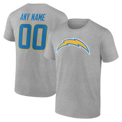 Big & Tall Team Authentic Custom T-Shirt - Los Angeles Chargers T-shirts