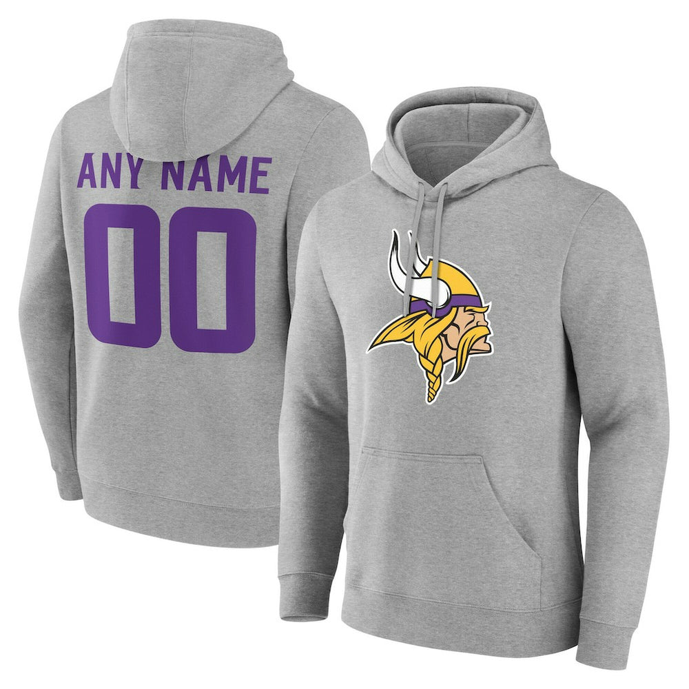 Big & Tall Team Authentic Custom Hoodie - Minnesota Vikings Hoodies