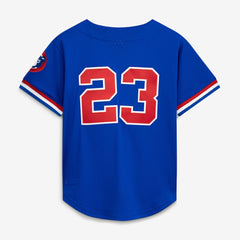 Royal Ryne Sandberg Chicago Cubs Mitchell & Ness Cooperstown Collection 1996 Mesh Batting Practice Button-Up Jersey