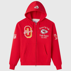 OVO x NFL Unisex Full-Zip Waffle-Lined Hoodie - Kansas City Chiefs Hoodies