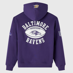 OVO x NFL Unisex Full-Zip Waffle-Lined Hoodie - Baltimore Ravens Hoodies