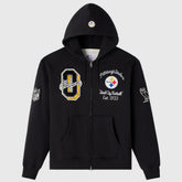 OVO x NFL Unisex Full-Zip Waffle-Lined Hoodie - Pittsburgh Steelers Hoodies