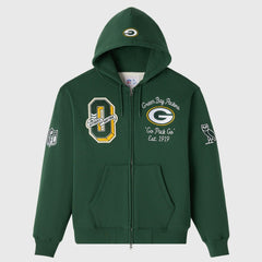 OVO x NFL Unisex Full-Zip Waffle-Lined Hoodie - Green Bay Packers Hoodies