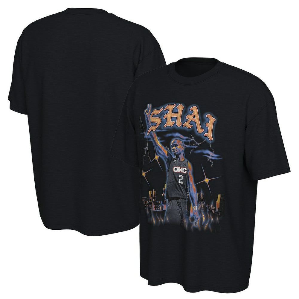 Shai Gilgeous-Alexander Oklahoma City Thunder Converse Unisex 2025/26 City Edition Player Graphic T-Shirt