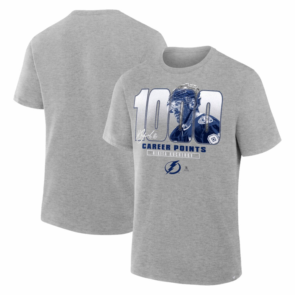 NHL Nikita Kucherov Tampa Bay Lightning 1000 Career Points Legacy T-Shirt