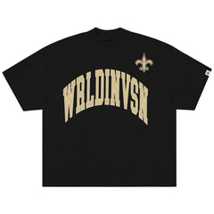 WRLDINVSN x Unisex Oversized Arch T-Shirt - New Orleans Saints T-shirts