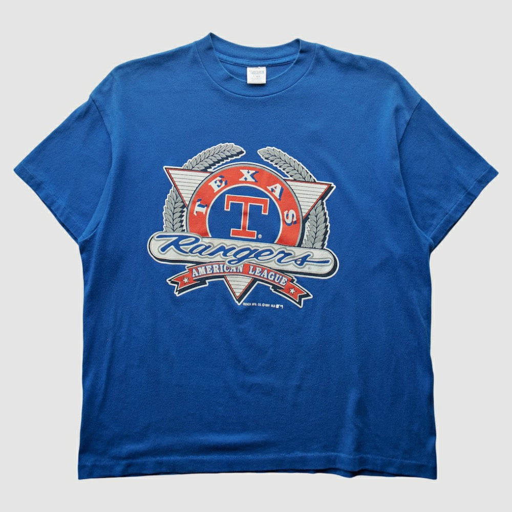 Blue Texas Rangers Trench 1991 T-shirt