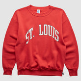Red St. Louis Cardinals Logo 7 90s Sweatshirt