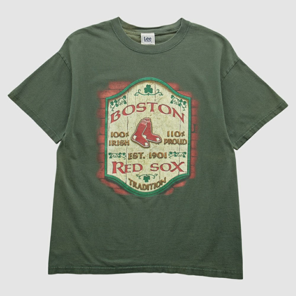 Green Boston Red Sox Lee Apparel 2000s T-shirt