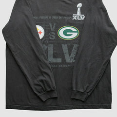 Superbowl XLV Reebok 2011 Long Sleeve T-shirt - Pittsburgh Steelers T-shirts