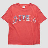 Red Los Angeles Angels Majestic 2000s T-shirt