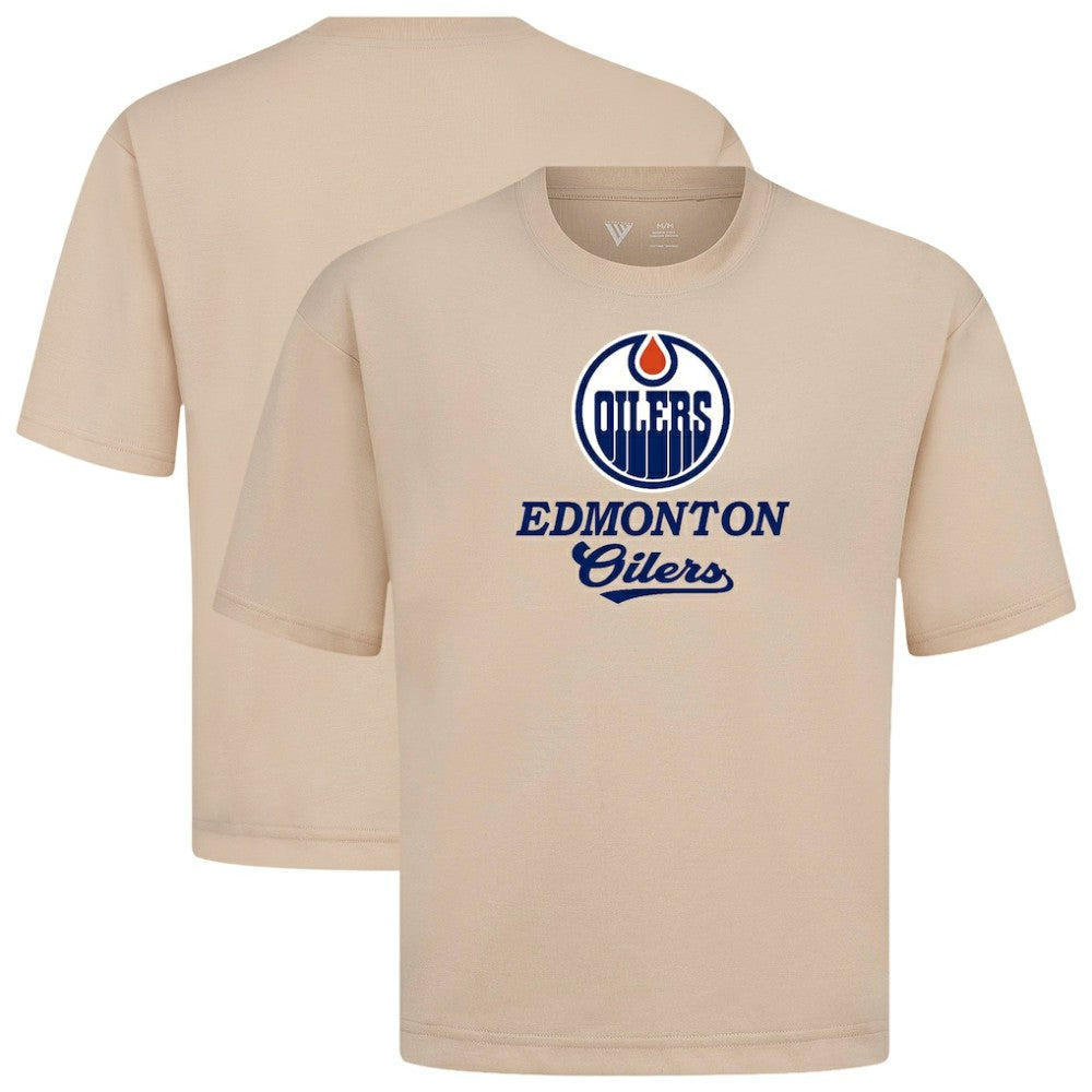 NHL Edmonton Oilers Levelwear Team Surge Luxe Signature Knit T-Shirt