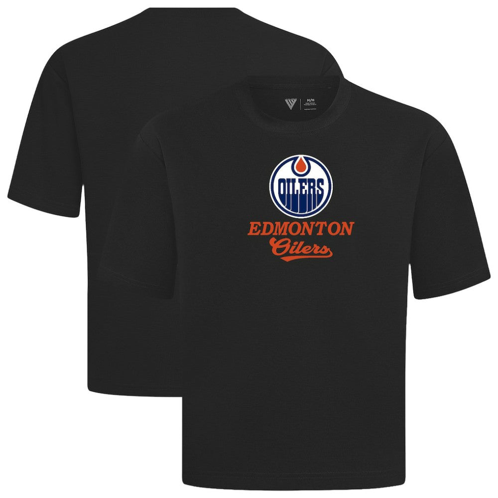 NHL Edmonton Oilers Levelwear Team Surge Luxe Signature Knit T-Shirt