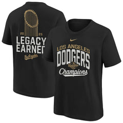 Black Los Angeles Dodgers Nike Youth 2026 Gold Collection Legacy Earned T-Shirt