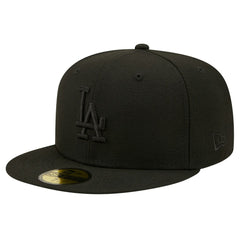Black Los Angeles Dodgers New Era 2024/25 Back to Back Champions Circle Side Patch Fitted 59FIFTY Hat