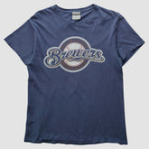 Navy Milwaukee Brewers MLB 2000s T-shirt