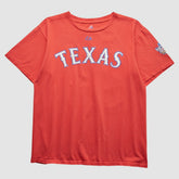 Red Texas Rangers Majestic 2010 T-shirt