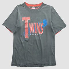 Gray Minnesota Twins Salem 90s T-shirt
